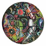 Happy Drum - Paisley Mandala Art 9  "